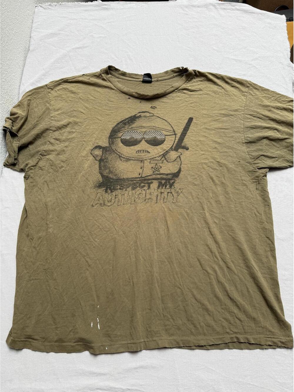 Thrashed South Park Shirt Cartman Respect My Authority 3XL
